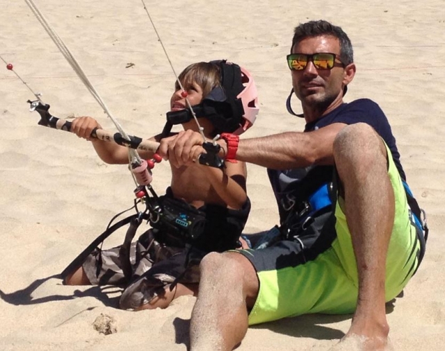 Ayudando al alumno de kite